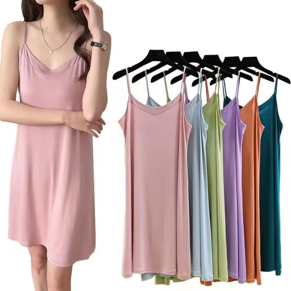 PACK OF 4 SPAGHETTI A LINE DRESS