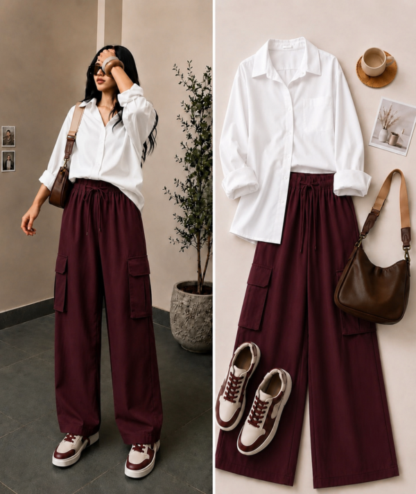 MILANO FIT BUTTON DOWN SHIRT AND CARGO PAJAMA